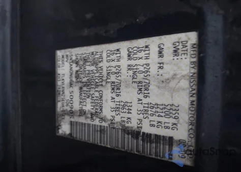 2010 Nissan Xterra S z USA, uszkodzony, nr VIN 5N1AN0NU6AC500905